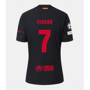 Barcelona Ferran Torres #7 Venkovní Dres 2024-25 Krátký Rukáv